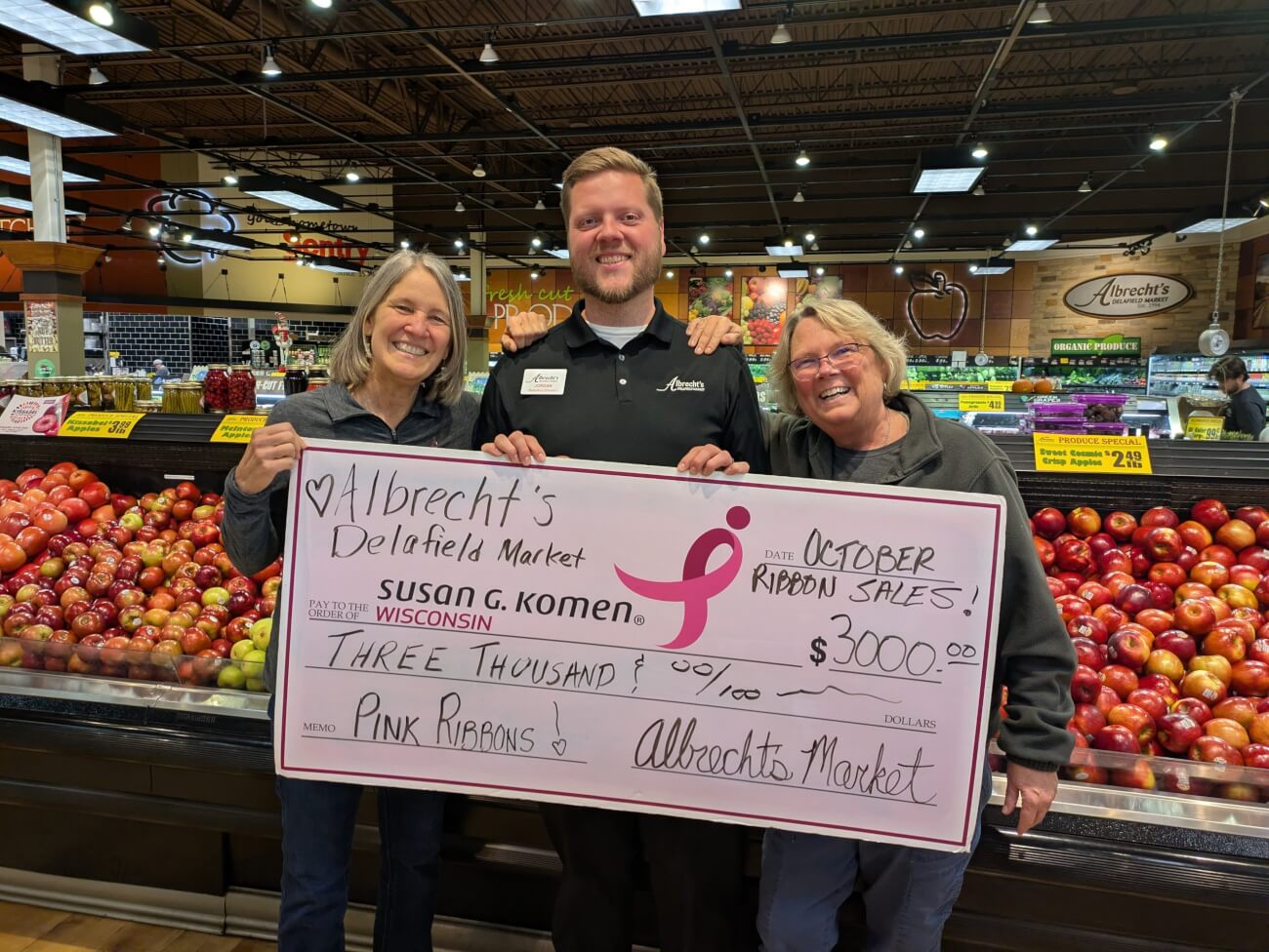 Albrecht’s Pink Ribbon Campaign_BIG check!